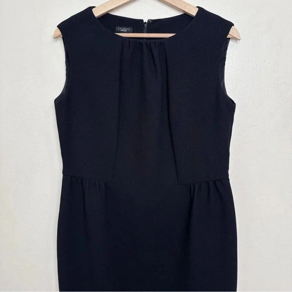 Talbots Womens 12 Cocktail Sleeveless  Sheath Dress Black Color - Picture 4 of 13